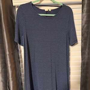 GAP - Striped Blue and White Dress - Size Large